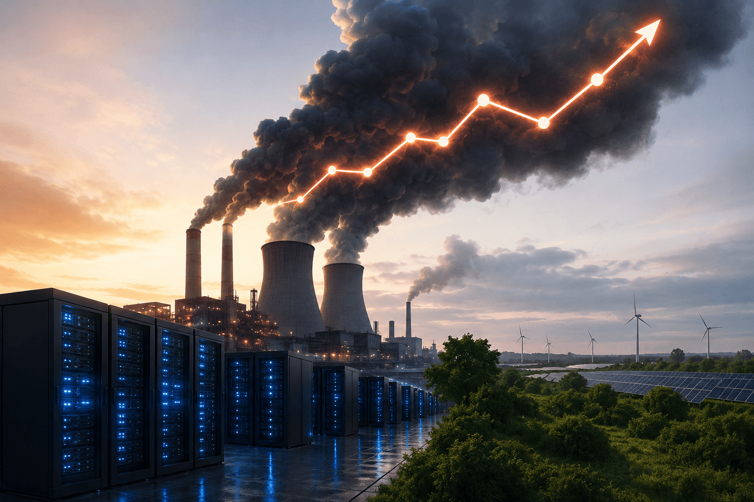 Emissões de carbono da Microsoft disparam 25% com expansão de data centers para IA