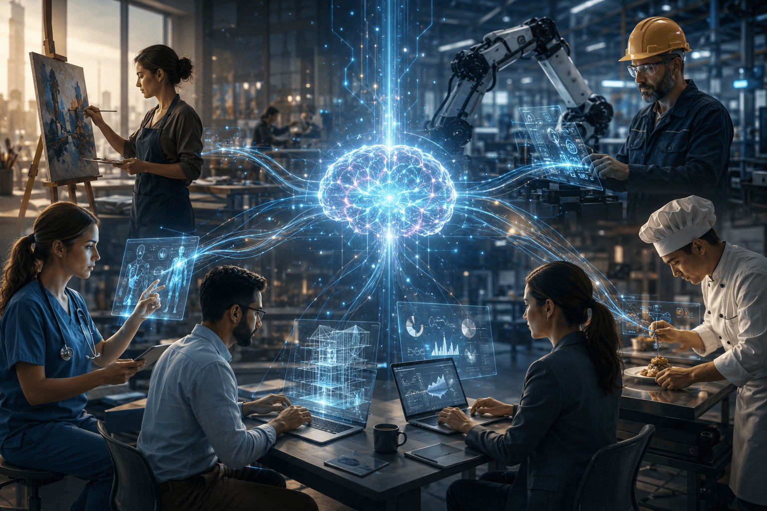 Como a IA está transformando as fronteiras entre profissões no trabalho